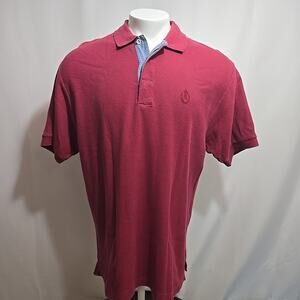 Vintage Ralph Lauren Chaps Polo Shirt Men Size Large Red 100% Cotton 80s 90s Y2K